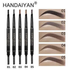 HANDAIYAN, водостойкий средство для макияжа глаз, натуральный, долговечный, для женщин, инструмент для макияжа глаз, карандаш для бровей и Кисть для макияжа