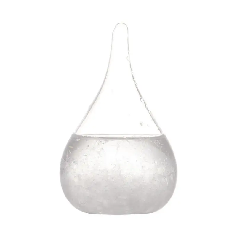 Модный Рабочий стол прозрачная стеклянная бутылка прогноз погоды барометр для