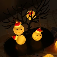 string lights led christmas snowman string light battery usb powered outdoor indoor room lights christmas tree decoration light