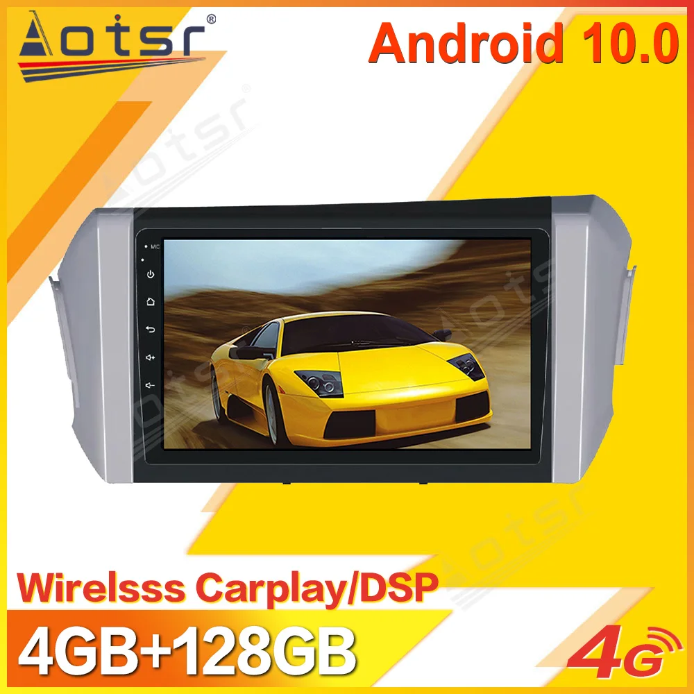 Автомобильный мультимедийный стерео-проигрыватель на Android 10 для Toyota Innova 2015 2016 2017