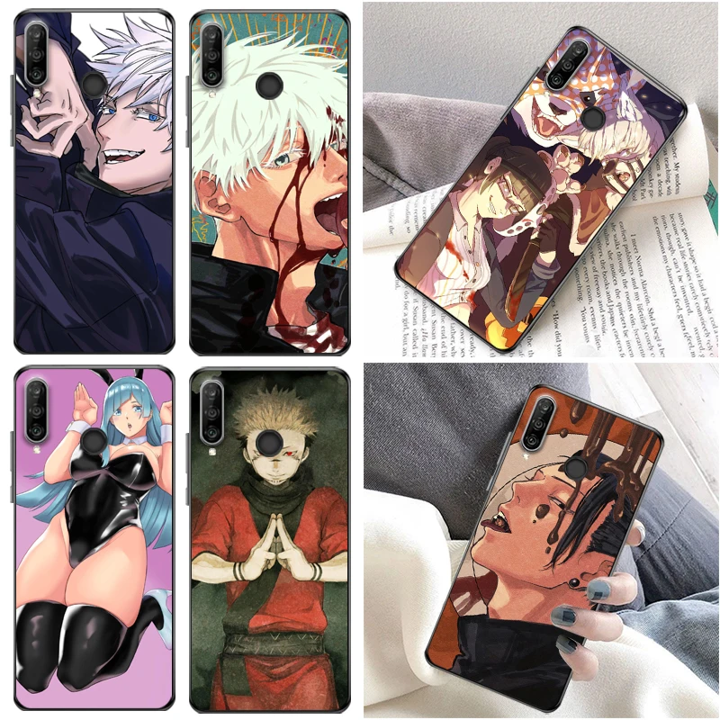 

Jujutsu Kaisen Satoru Gojo Fushiguro Megumi Yuji Itadori Sukuna Phone Case For Huawei P30 Pro Lite Cases Coque Funda Back Cover