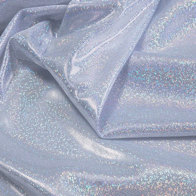 Флуоресцентная ткань 150 см x 50 лазерная Растяжка Красочный Блестящий сценический