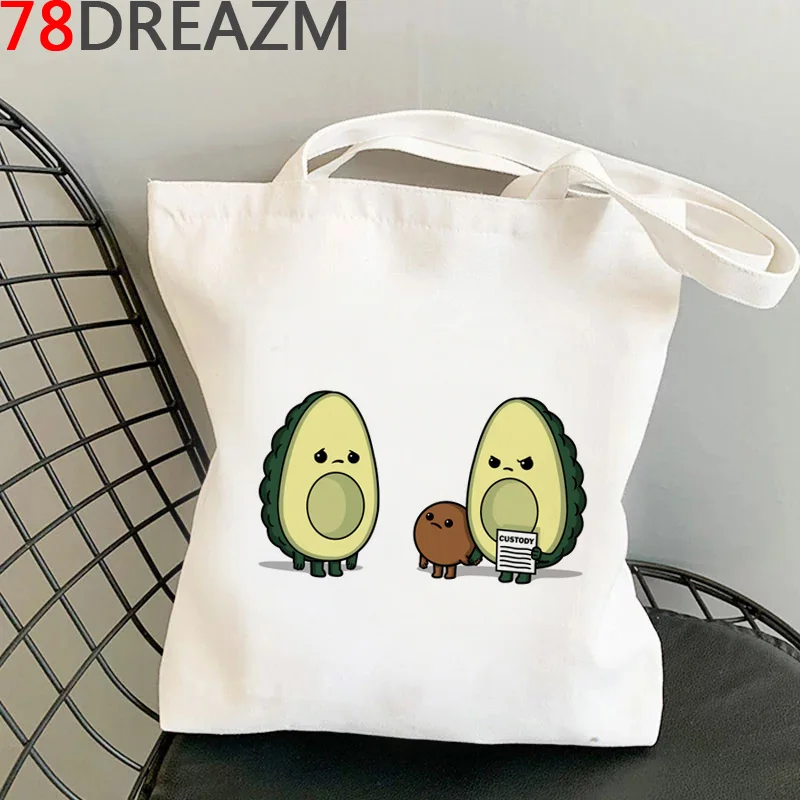 

Avocado shopping bag bolsa bolsas de tela reusable shopper cotton bag reciclaje tote sac cabas woven grab