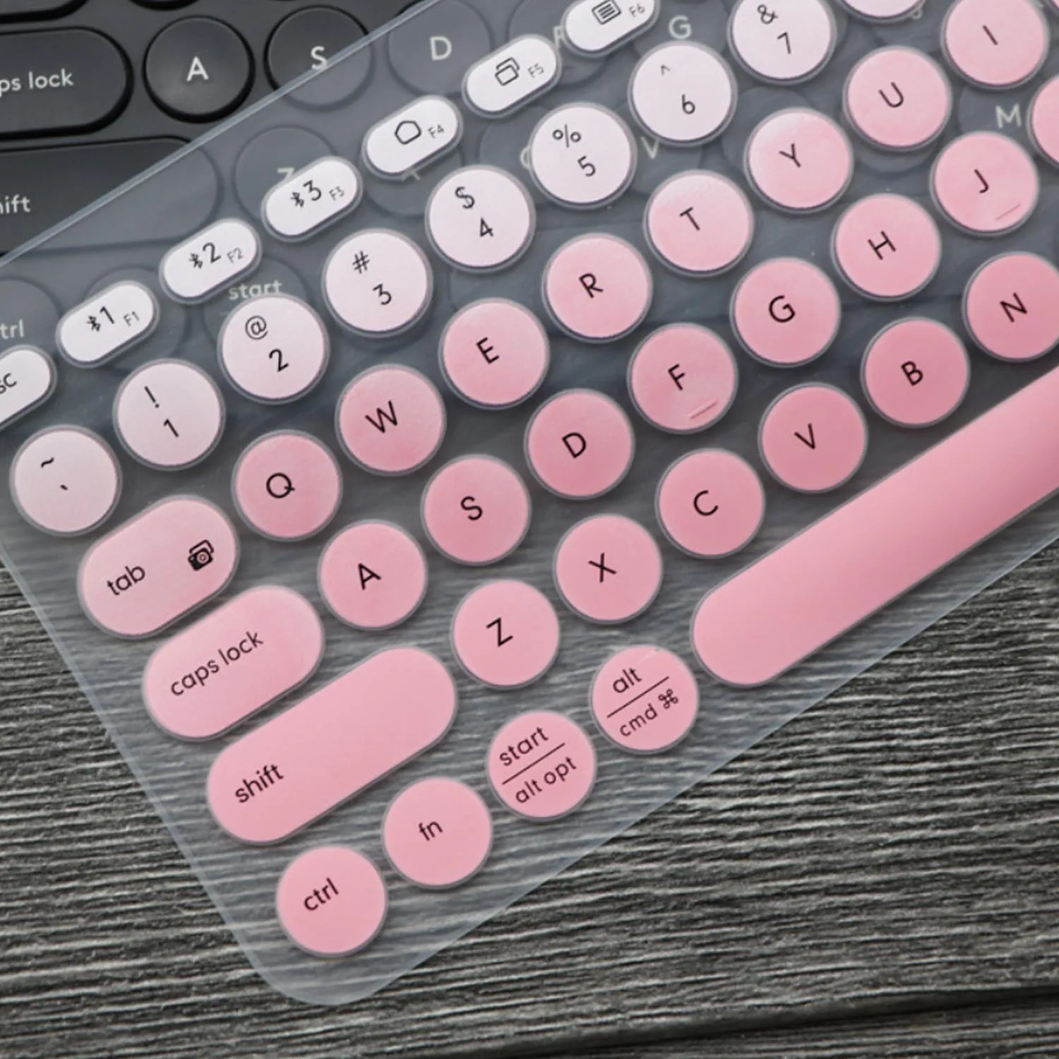 Модный Цветной силиконовый чехол для клавиатуры ноутбука Besegad Защитная Наклейка