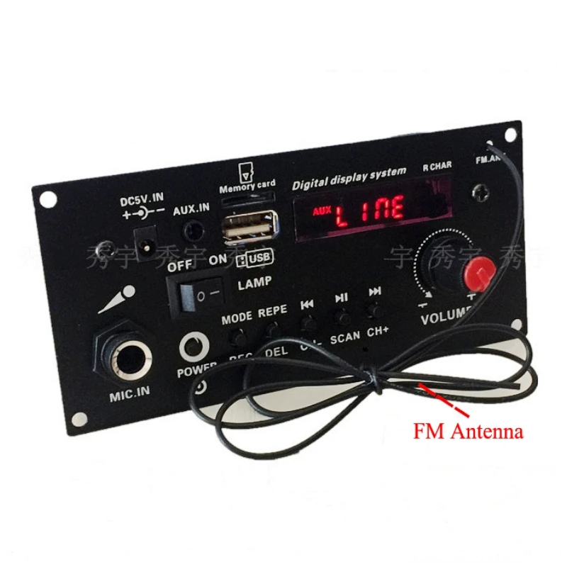 Цифровой моноусилитель 3 7 в с литиевой батареей Bluetooth для караоке AUX TF USB