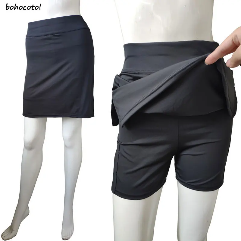 

Шорты женские, эластичные, трапециевидные, с высокой талией, повседневные, с карманами, 2020