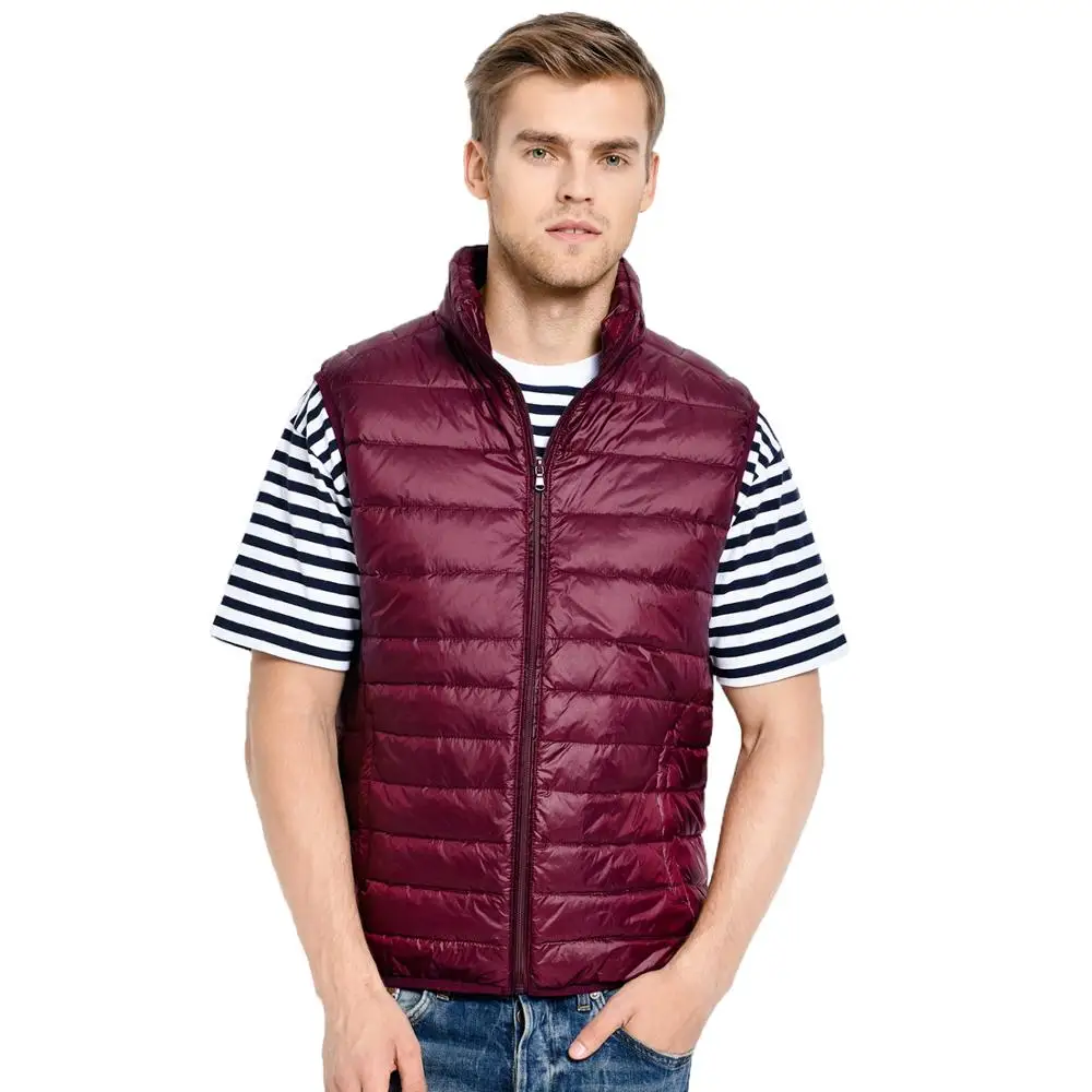 ZOGAA 2020 Men Sleeveless Jacket Winter Ultralight White Duck Down Vest Male Slim Vest Men's clothes Windproof Warm Waistcoat