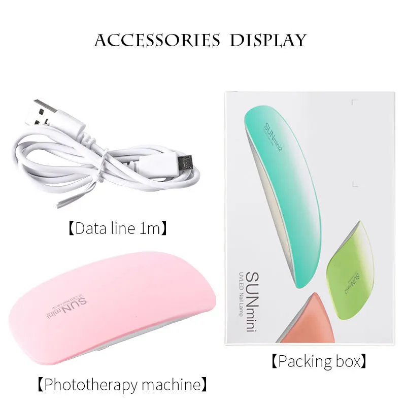 

USB mouse mini nail lamp dryer LED portable nail baking lamp 6W