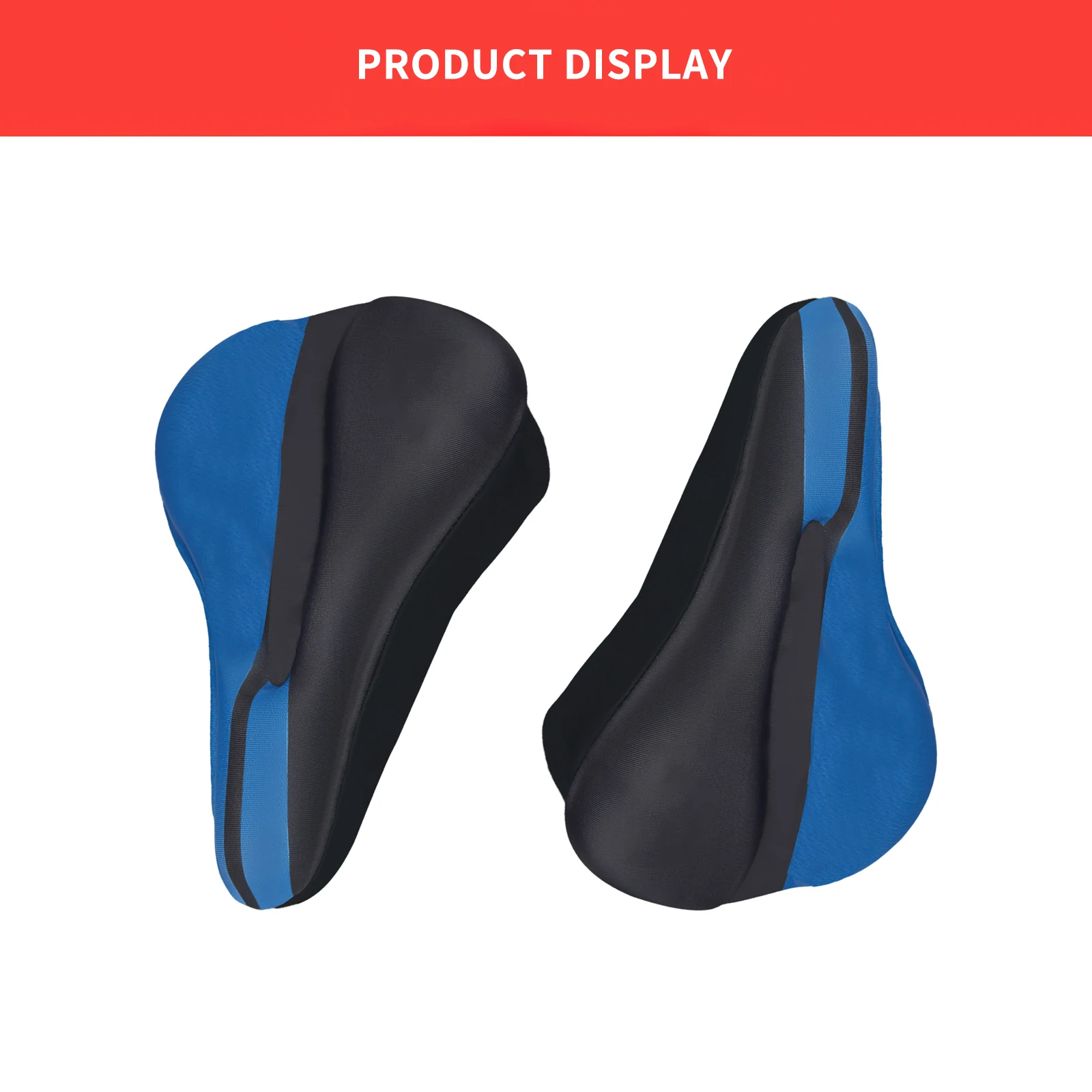 

Bicycle Saddle Bike Saddle Silicone Cushion PU Leather Surface Filled Gel Comfortable Cycling Bike Seat Cushion Shockproof