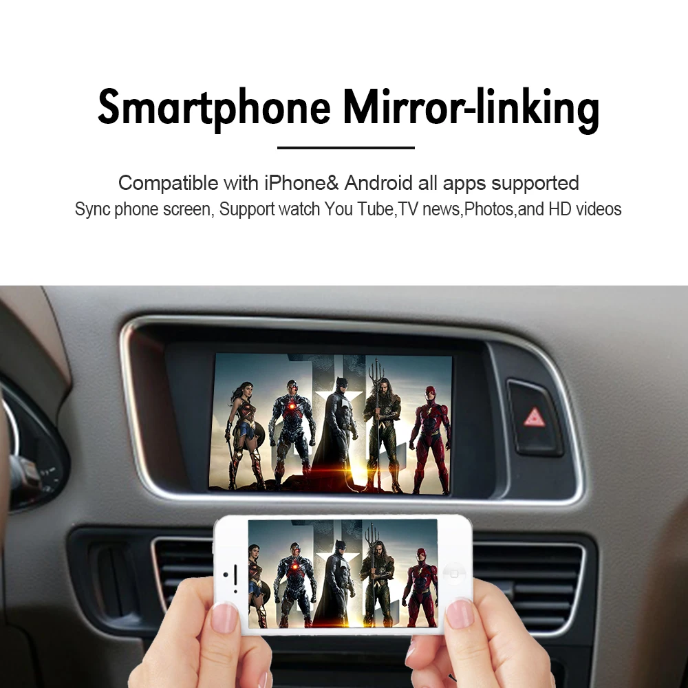Аксессуары Carlinkit2.0 беспроводные Carplay Android Auto подходит для модуля Audi A4/A5/S4/S5/RS4/RS5/Q5 с