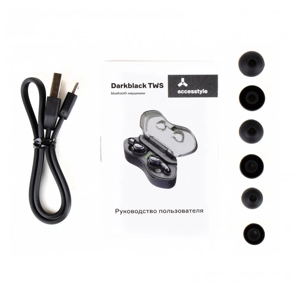 Беспроводные наушники Accesstyle Darkblack TWS|Наушники и гарнитуры| |