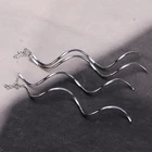 Серьги на спирали женские, Простые Ювелирные украшения цвета розовое золото, хороший подарок дружбе на день рождения