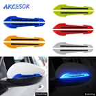 2x Светоотражающая наклейка для автомобиля отражатель Reflectante наклейки зеркало заднего вида велосипедов Предупреждение лента анти-столкновения упругая прокладка