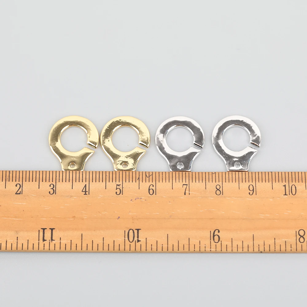 

5Pcs/Lot 15X19mm Gold Silvery Copper Lock Carabiner Clasps For DIY Jewelry,Connector Bracelet Necklace Open Clasps DIY Findings