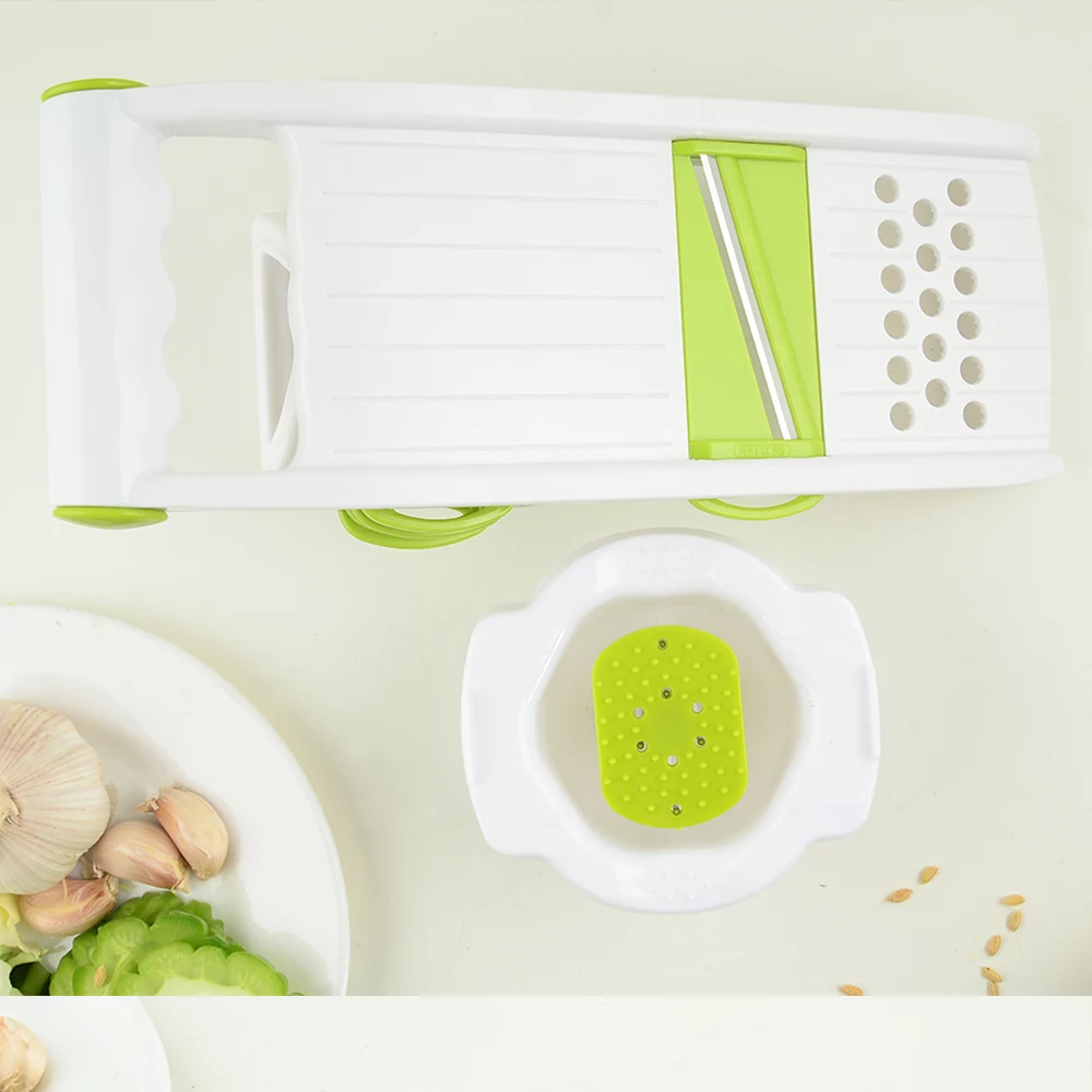 XYj 5 Blade Slicer Vegetable Fruit Cutter Shredders Graters With Container Kitchen Accessory Useful | Дом и сад