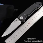 Складной карманный нож Foray 698 Mark 20CV, стальное лезвие из G10, ручка, для ежедневного использования, выживания, охоты, кухни, кемпинга