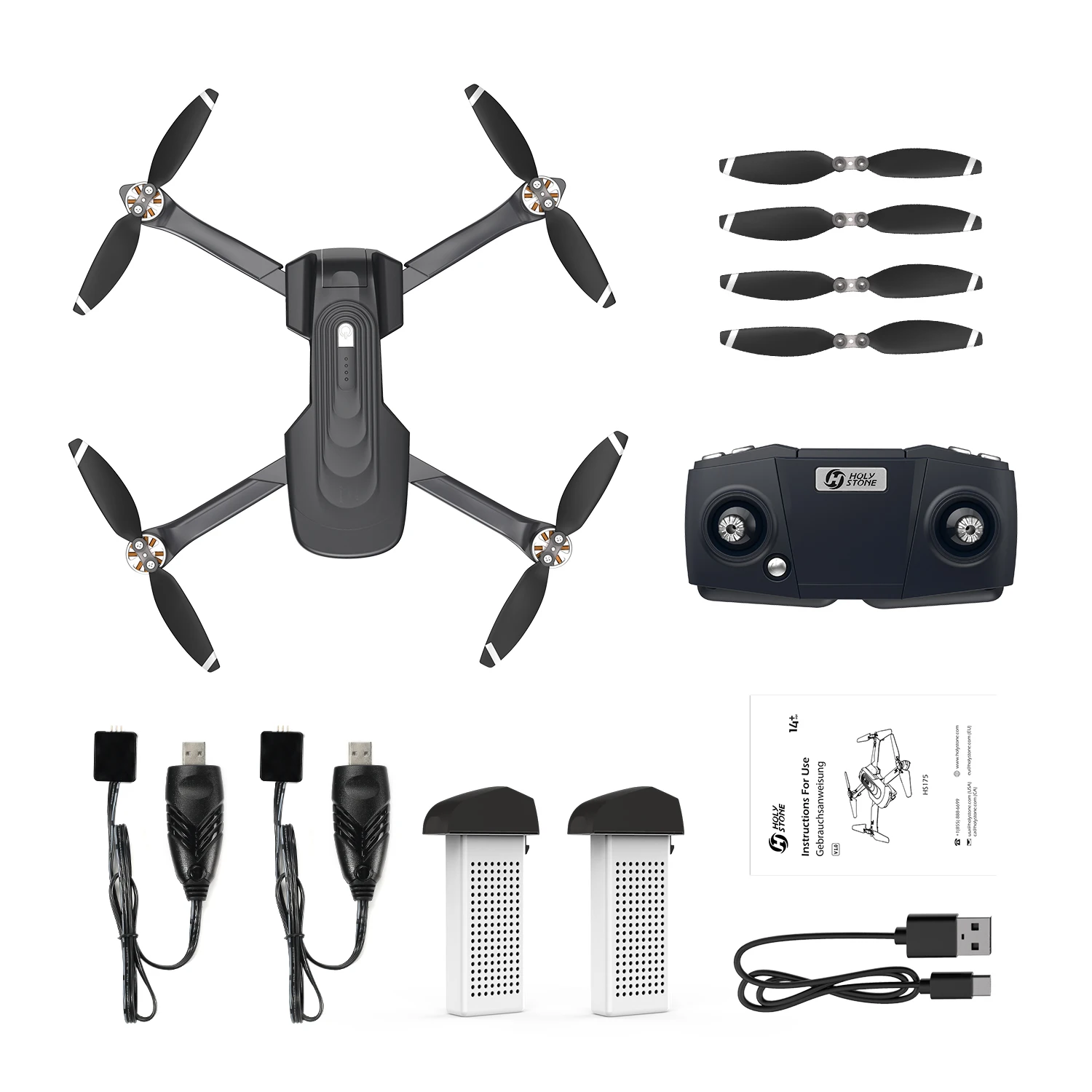 

Holy Stone GPS Drone with 4K Camera for Adults - HS175D RC Quadcopter with Auto Return, Follow Me, Brushless Motor, Circle Fly