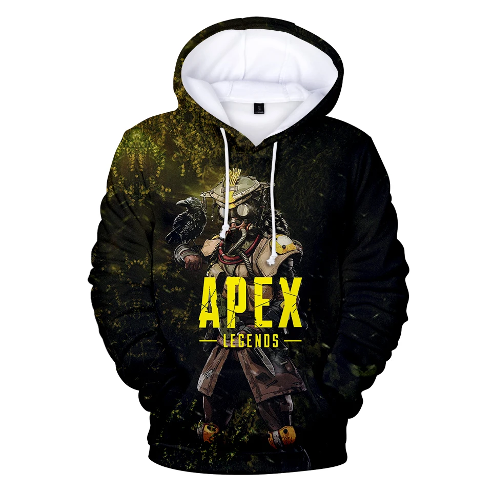 2019 Новая мода толстовка Apex легенды 3D из двух предметов: с капюшоном и рисунком
