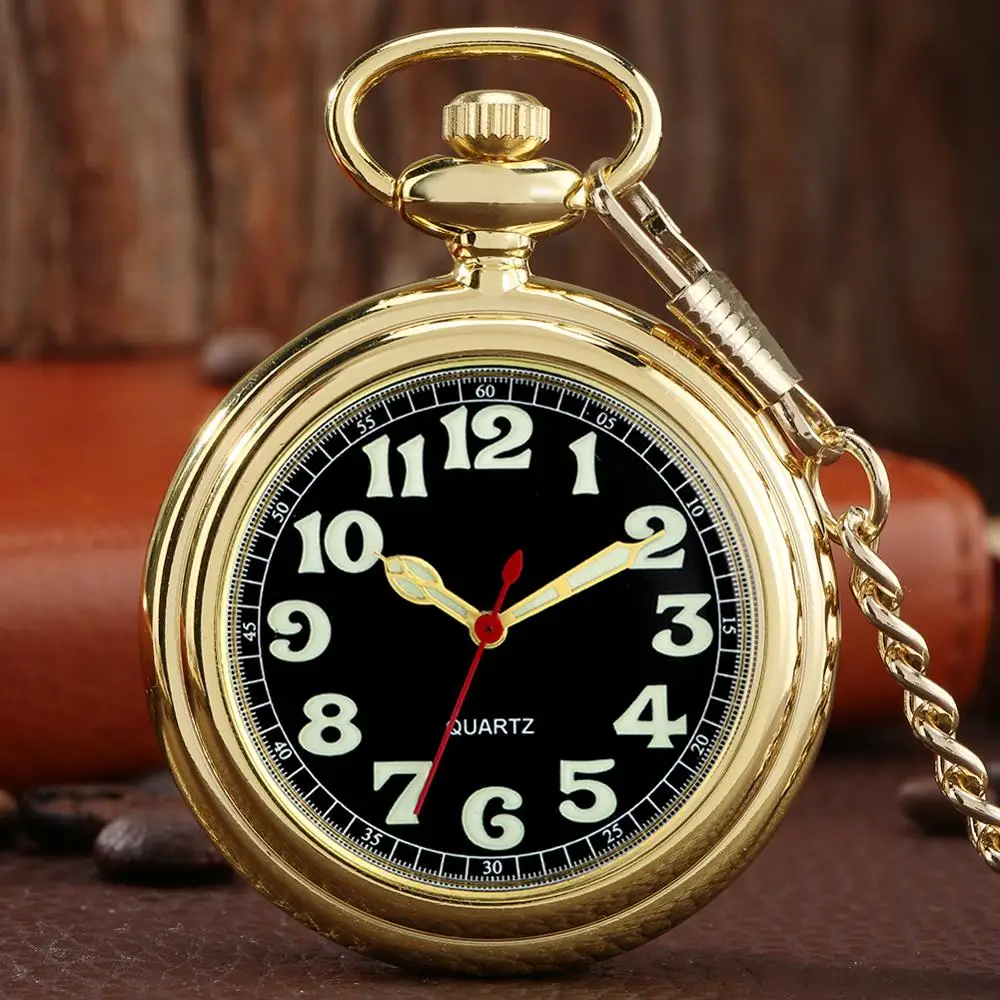 Фото Роскошные флуоресцентные кварцевые карманные часы с открытым - купить