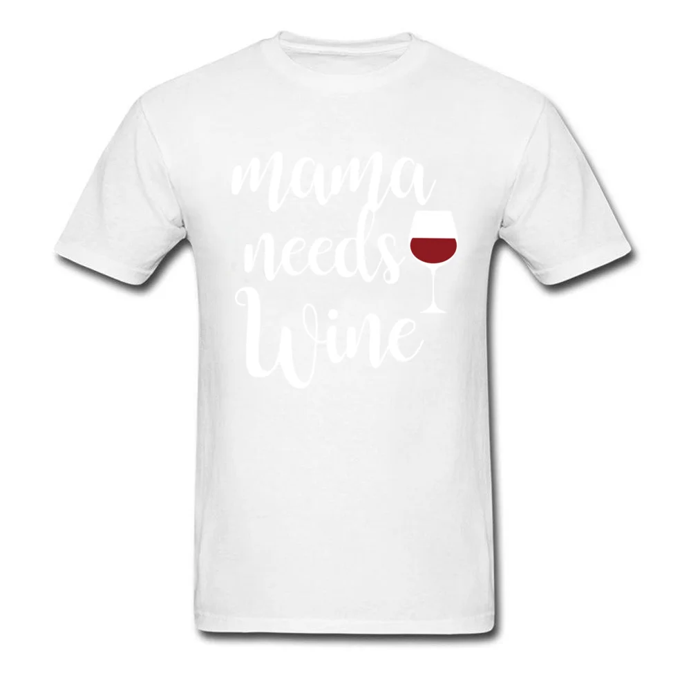 

Mama Needs Wine Print Funny Beer Men's T-Shirt