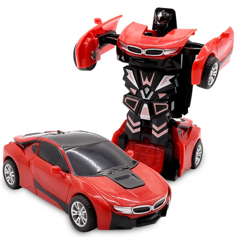 

35 Kinds Styles One-key Deformation Car Toys Automatic Transform Robot Plastic Sports Police Car Model Car Diecasts Toy