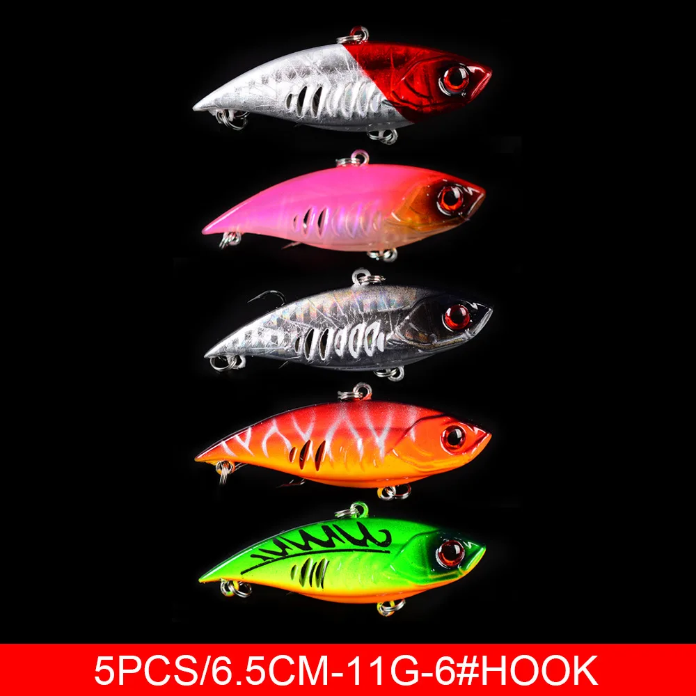 

48pcs Lures Bait Suit Series Fishing Lead Minnow Rock Vib Sequins Artificial Bait Universal Bait for All Waters Fishing Gear