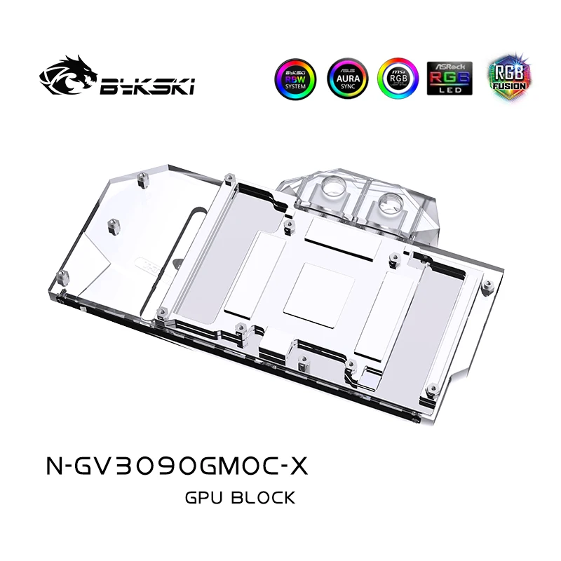 bykski gpu water block for gigabyte 30903080 gamingeaglevisionturbo oc graphic card vga radiator 5v12v n gv3090gmoc x free global shipping
