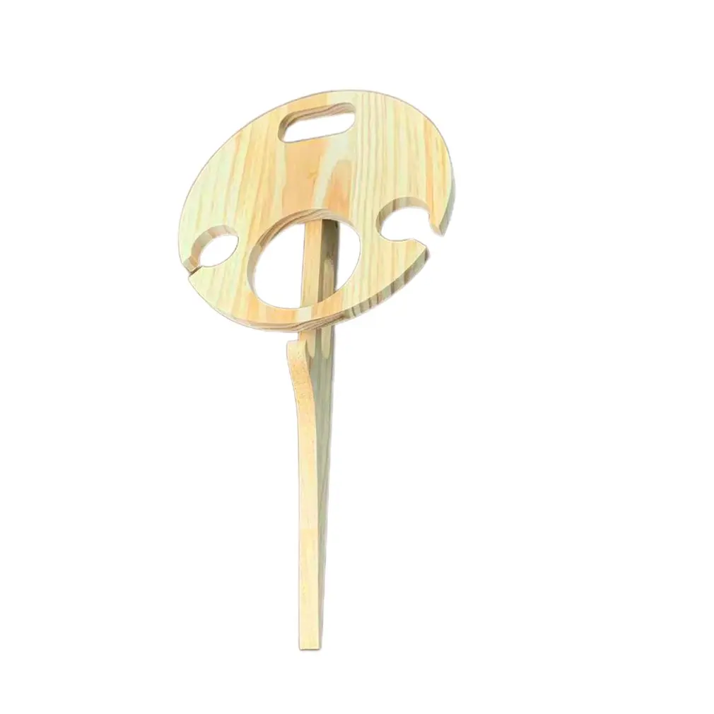 

Hot High Quality Outdoor Portable Wine Table Wooden Folding Round Desk Wine Table Beach Garden Furniture Sets Outdoor Wine Table