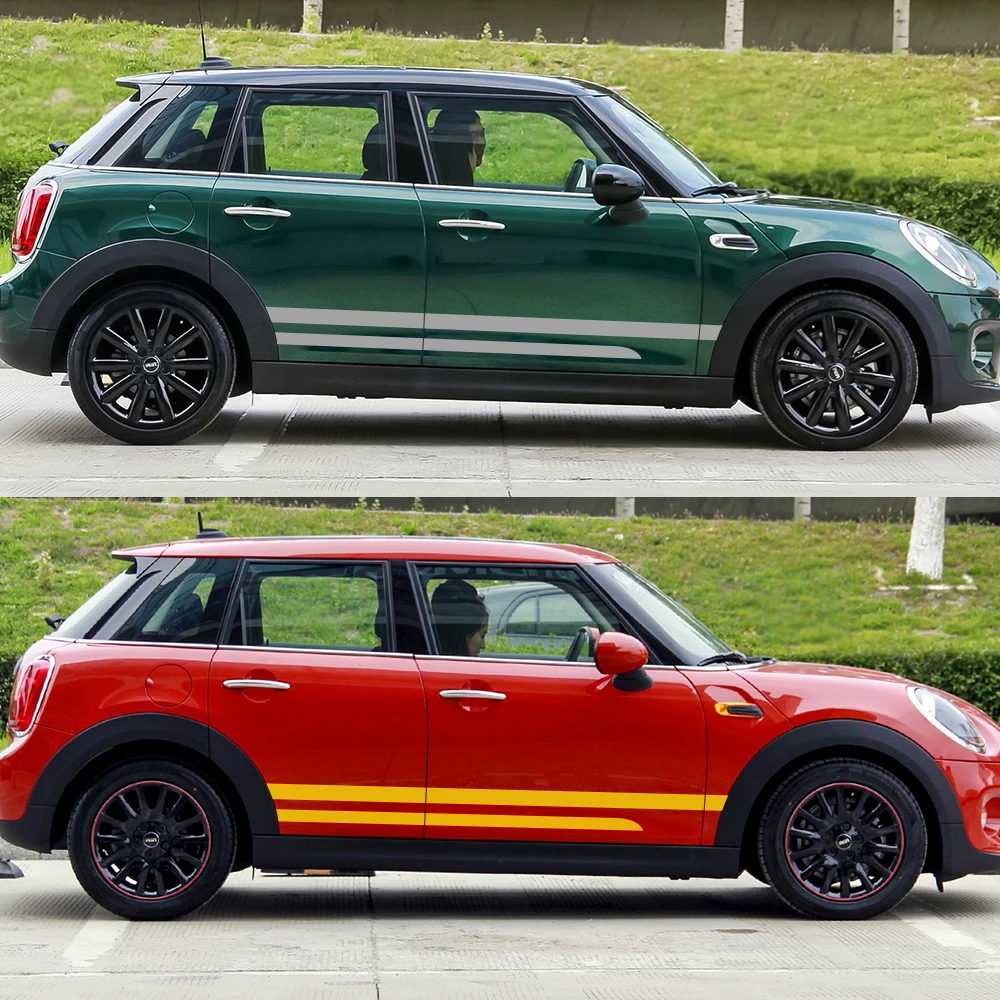 Наклейки на боковые двери автомобиля 2 шт. наклейки мини медные деревья R60 Cooper S D