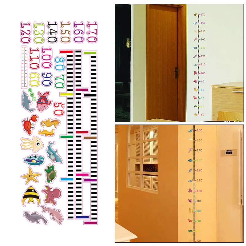 Забавные Новые Животные наклейки на стену художественные стены Декор мерка