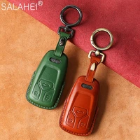 for audi a1 a3 a4 a4l a5 a6 a7 a8 b9 quattro q3 q5 q7 tt tts 8s 2009 2016 2017 2018 2019 leather car key case cover keychain