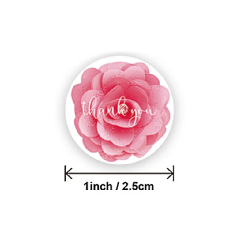 

500Pcs/Roll 4 Styles Round Thank You Stickers Wedding Party Handmade Scrapbooking Gift Packaging Seal Labels K3NE