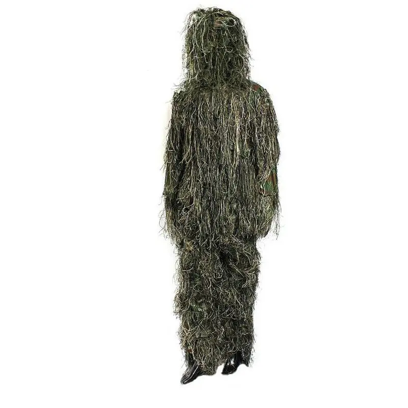 Cosplay P U B G Hunting Woodland Bionic Leaf Disguise Uniform CS Camouflage Suits Set Cloth Halloween Costume | Тематическая одежда