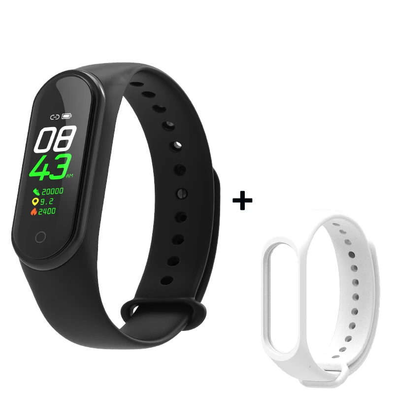 As shown1 Smart Fitness Bracelet M4 Tracker Waterproof Pedometer Blood Pressure Watch Support Multi-Languauge Wristband For Men Women Kids - Цвет: As shown1
