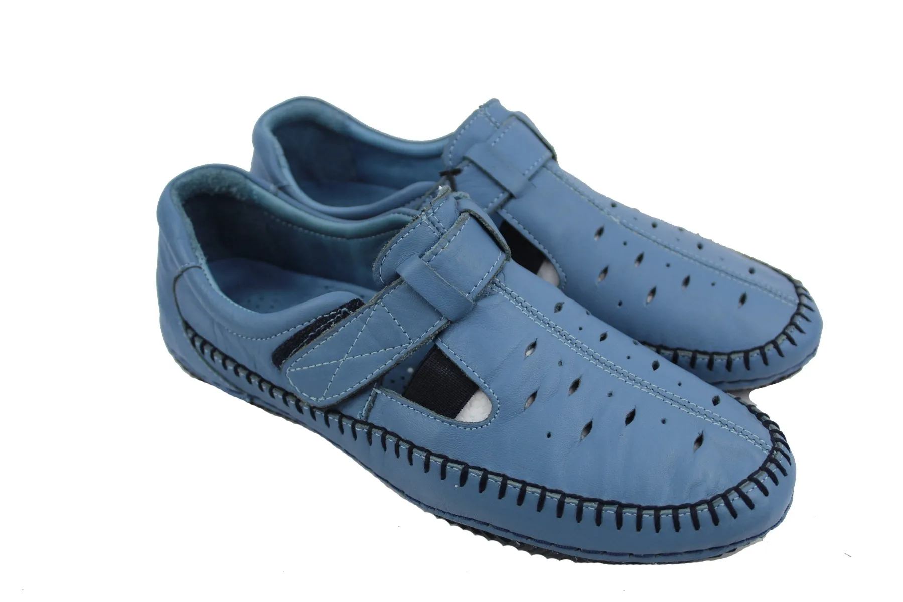 

Темно-синие женские сандалии ZER Shoes