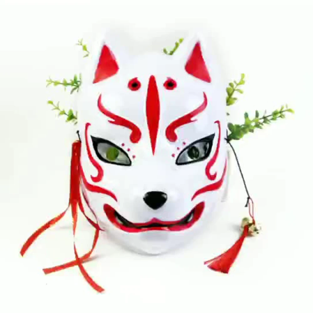 Лидер продаж пластиковая маска в японском стиле с изображением головы собаки
