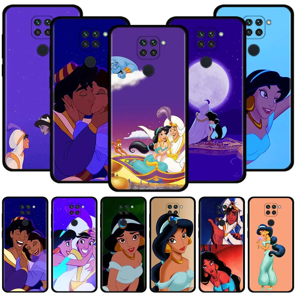 

Aladdin Жасмин чехол для Xiaomi Redmi Note 10 11 9 Pro 9S 9T Redmi Note 9 10 11 Pro задняя крышка Fundas Coque