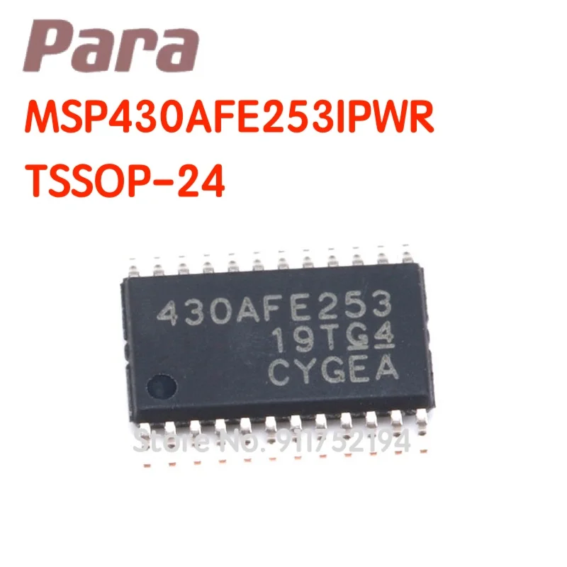 MSP430AFE253IPWR флэш-память микроконтроллер серии MSP430 IC 16-bit 12 МГц 16 Кб (16K x 8) 24-TSSOP - купить