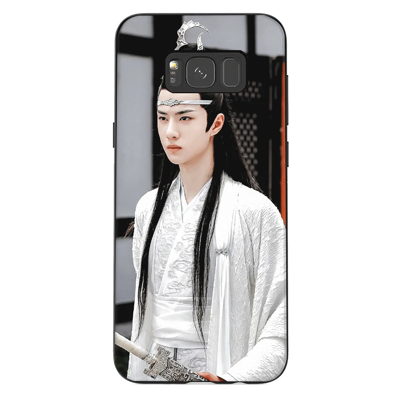 Phone Case for Samsung M10 M20 M30 M40 S6 S7 Edge S9 S8 S10 S10E Plus Note 8 9 10 The Untamed Xiao Zhan Black Cute |