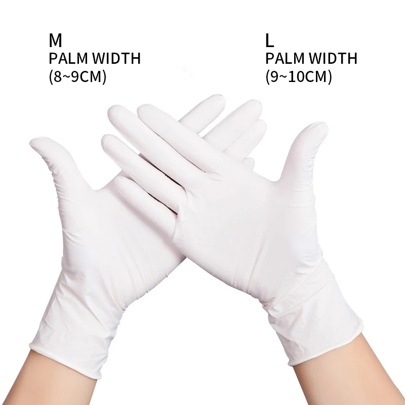 50/100 шт одноразовые латексные перчатки Универсальные для чистки пальцев защитные