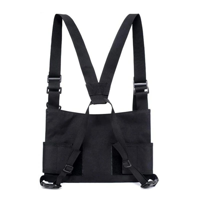 Нагрудная Передняя сумка для рации регулируемая нагрудная переноски жилет в