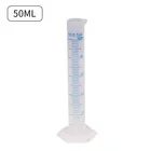 Пластиковый мерный цилиндр 50 мл для лабораторных испытаний, Градуированный трубчатый инструмент, мерный стакан, доступный химический набор