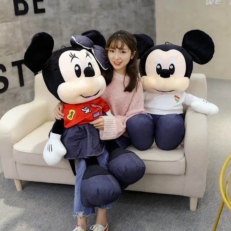 Новая Плюшевая Игрушка Микки и Минни Маус милый переодевание мягкая кукла