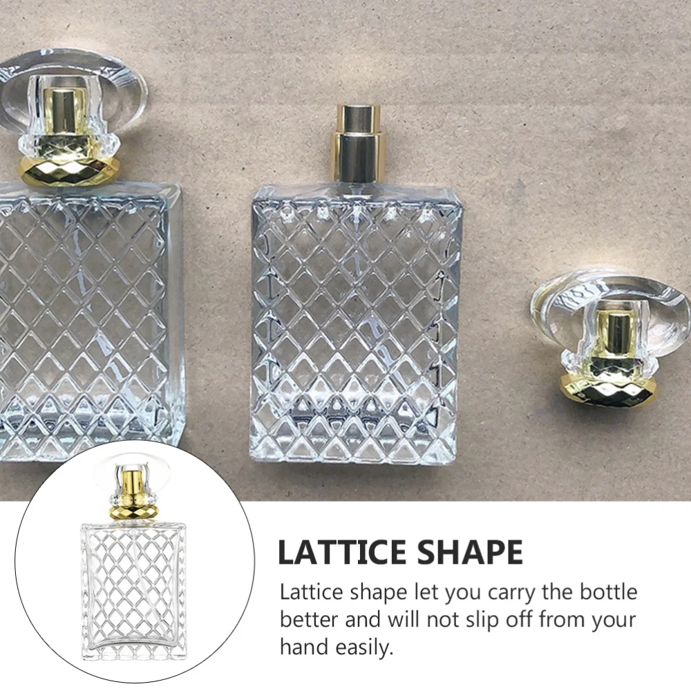 

100ml Glass Square Perfume Bottle Perfume Atomizer Refillable Perfume Container