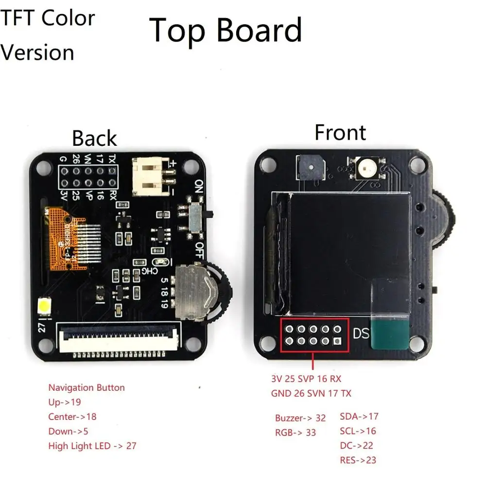 DSTIKE ESP32 ESP Watch DevKit макетная плата TFT версия | Электроника