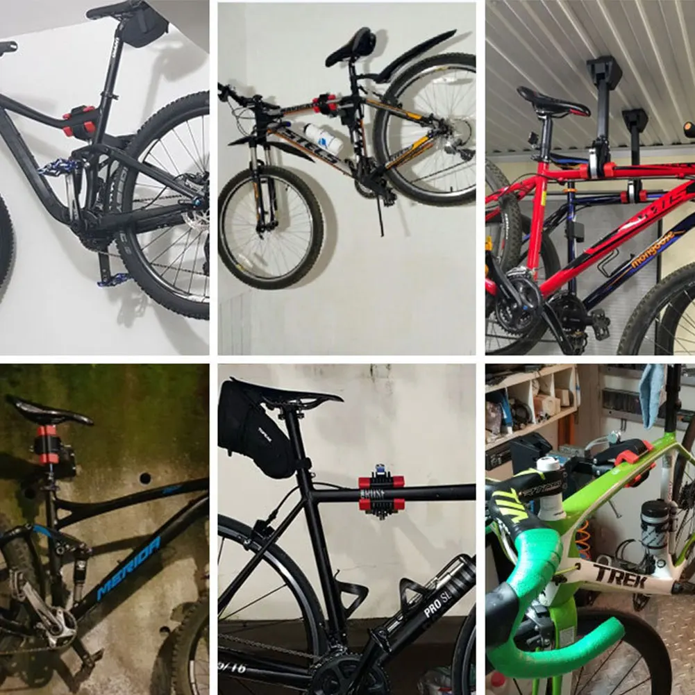 Bicycle Storage Rack Hanger Hook Road Moutain Bike Wall Hanging Clamp Repair Stand Quick Release Accessories | Спорт и развлечения
