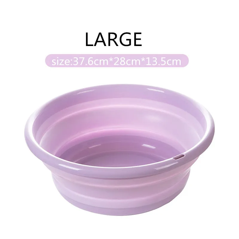 big purple Портативный складной ведро умывальник для кемпинга водонепроницаемый складной бассейн силиконовый умывальник складной рыболовное ведро для мойки автомобилей чистящие средства - Цвет: big purple