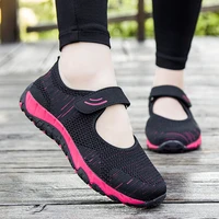 womens shoes flat bottom thick bottom women summer leisure mesh breathable fabric walking sneakers womens shoes