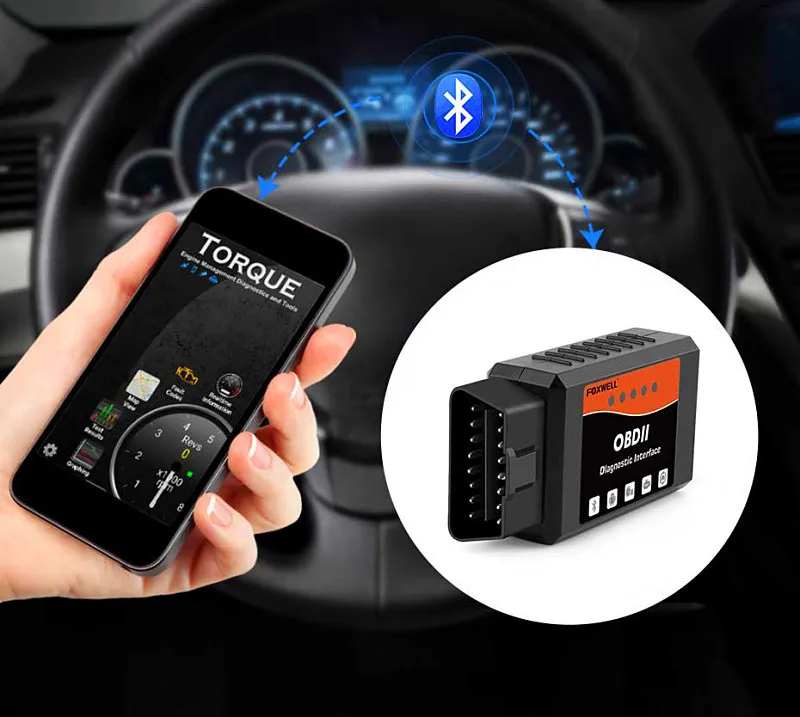 Автомобильный считыватель кодов FW601 UniversOBD2 ELM327 Bluetooth V1.5 PIC18F25K80 ODB 2 сканер OBDII ODB2 II ELM