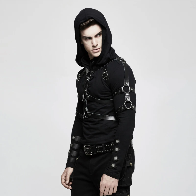 Панк рейв стимпанк аксессуары к военной униформе одежда с заклепками для мужчин